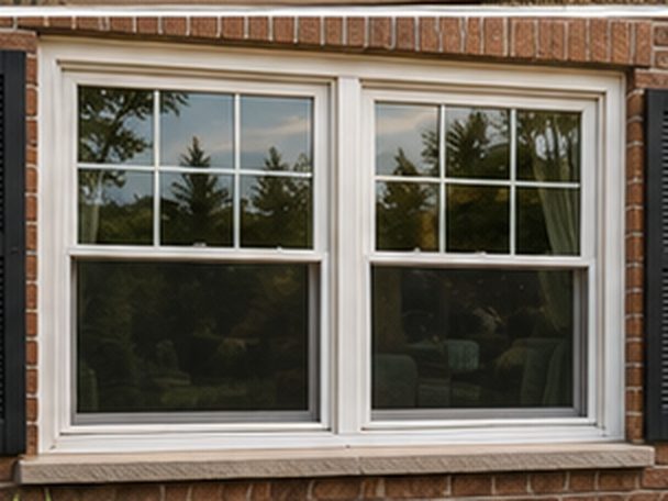 brick home with new windows
